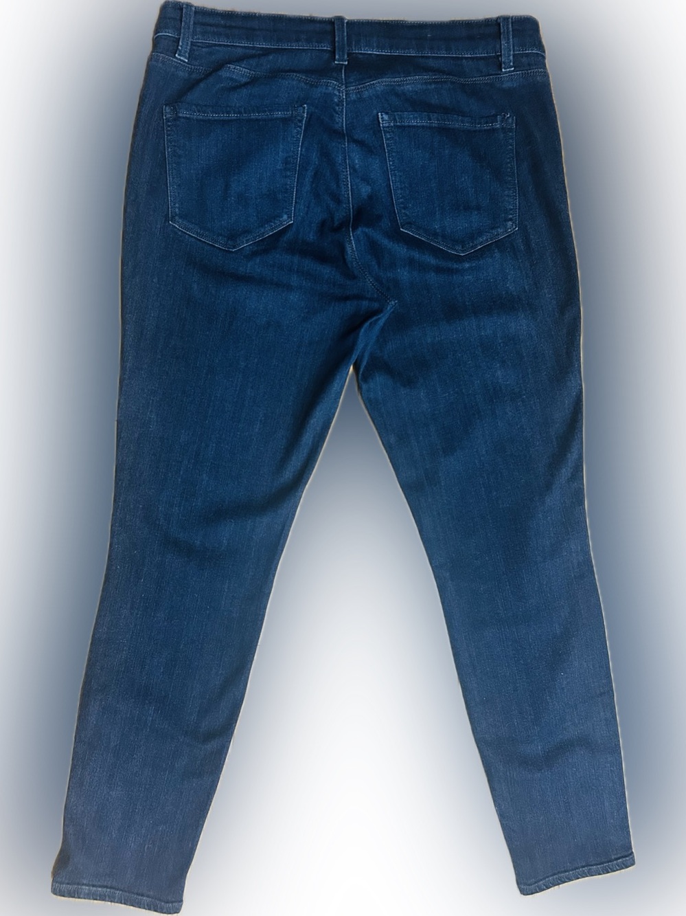 EUC Ann Taylor SZ 12 Blue Super Skinny Modern Fit 5-Pocket Jeans/Waist 34”-38” - Picture 3 of 7